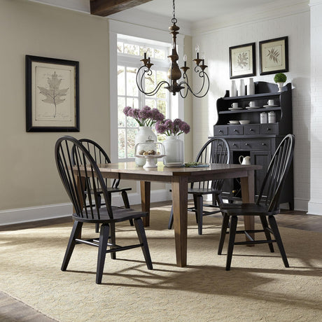 Hearthstone Ridge 5 Piece Rectangular Table Set - Furniture World