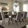 Double Bridge Opt 7 Piece Trestle Table Set - Furniture World
