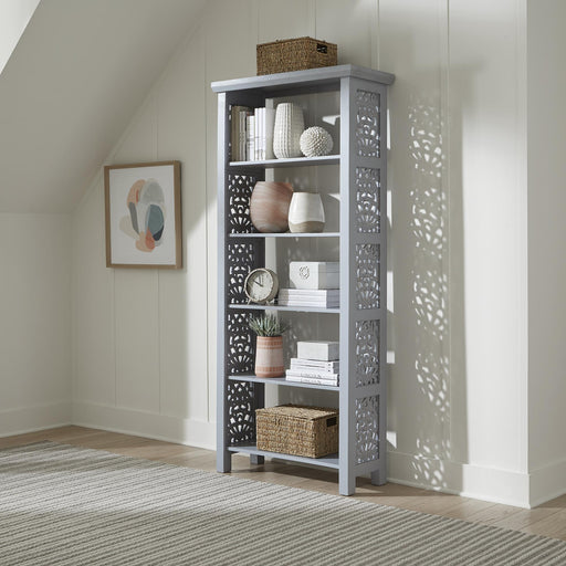 Trellis Lane Accent Bookcase- Grey - Furniture World