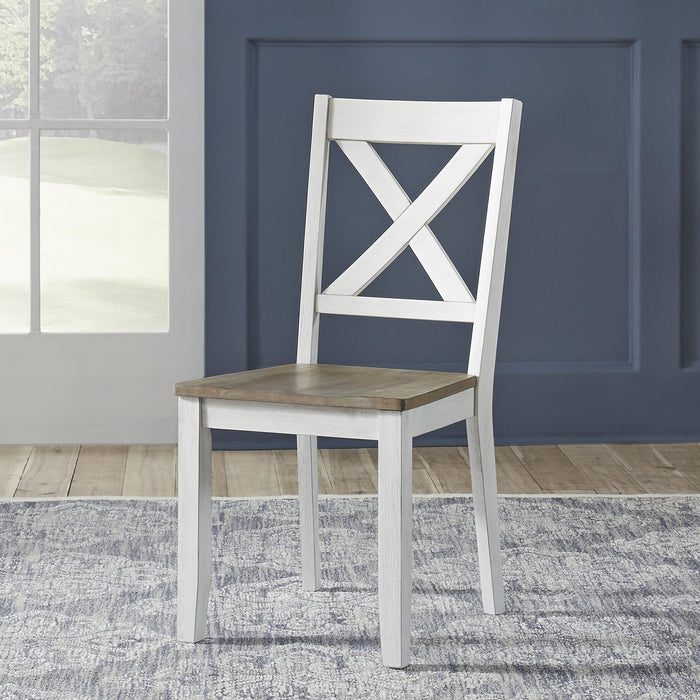 Lakeshore X Back Side Chair- White (RTA) - Furniture World