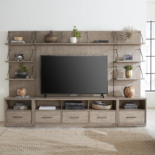 City Scape Entertainment Center with Piers - Furniture World