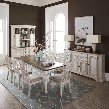 Abbey Road 9 Piece Rectangular Table Set - Furniture World