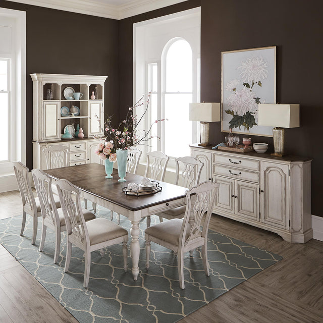 Abbey Road 9 Piece Rectangular Table Set - Furniture World