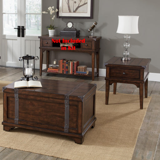 Aspen Skies 3 Piece Set (1-Cocktail 2-End Tables) - Furniture World