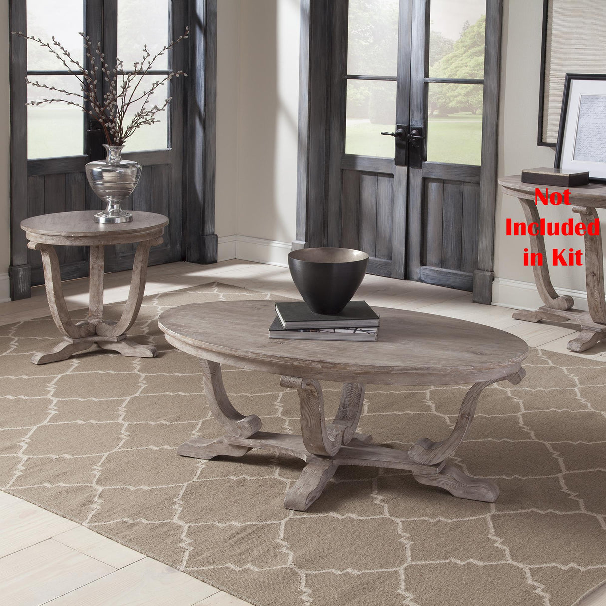 Greystone Mill 3 Piece Set (1-Cocktail 2-End Tables) - Furniture World