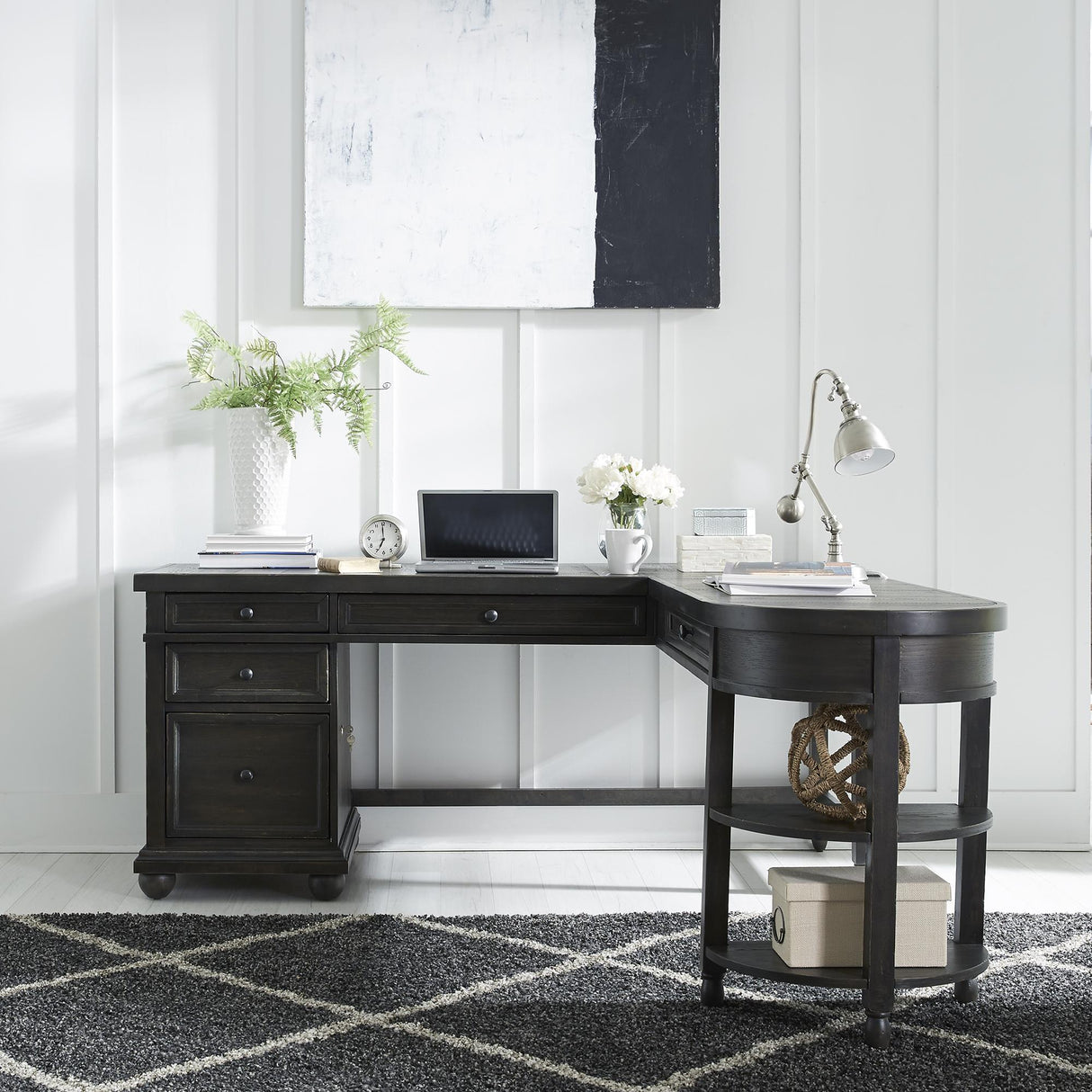 Harvest Home Opt L Shaped Desk Set - Furniture World