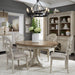 Farmhouse Reimagined 5 Piece Pedestal Table Set - Furniture World