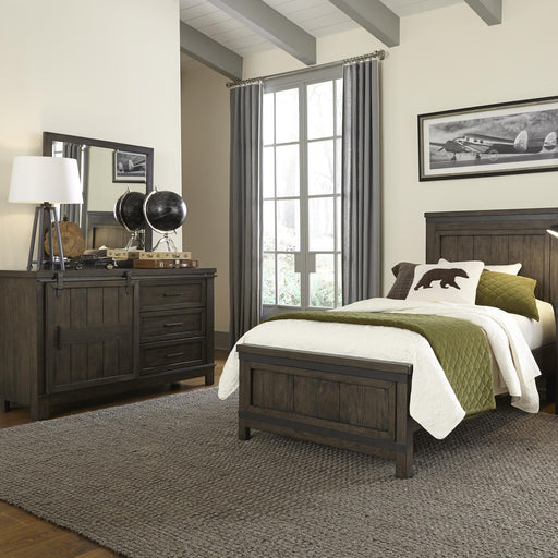 Thornwood Hills Twin Panel Bed, Dresser & Mirror - Furniture World