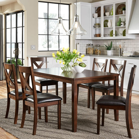 Thornton 7 Piece Rectangular Table Set - Furniture World