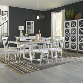 Palmetto Heights Opt 7 Piece Double Pedestal Table Set - Furniture World