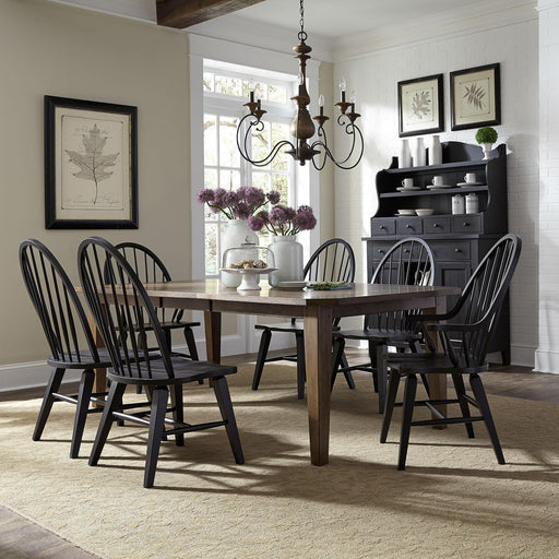 Hearthstone Ridge 7 Piece Rectangular Table Set - Furniture World