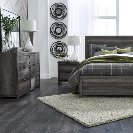 Tanners Creek King Panel Bed, Dresser & Mirror, Nightstand - Furniture World