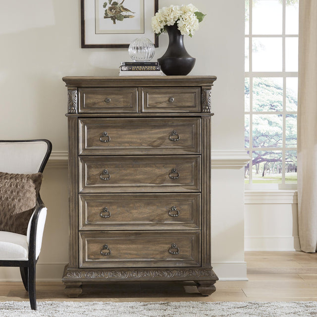 Carlisle Court 5 Drawer Chest - Furniture World