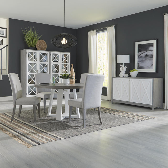 Palmetto Heights 5 Piece Pedestal Table Set - Furniture World