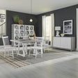 Palmetto Heights Opt 5 Piece Double Pedestal Table Set - Furniture World