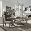 Americana Farmhouse Optional 5 Piece Trestle Table Set - Furniture World