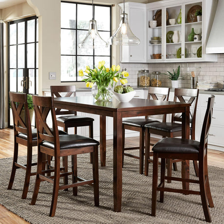 Thornton 7 Piece Gathering Table Set - Furniture World