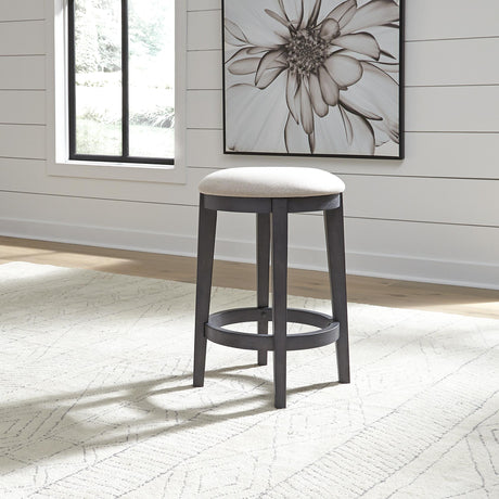 Ocean Isle Uph Console Stool - Furniture World