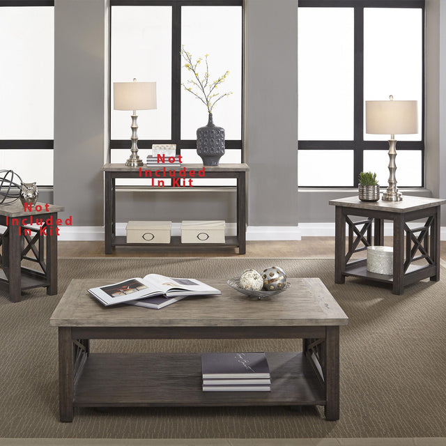 Heatherbrook 3 Piece Set (1-Cocktail 2-End Tables) - Furniture World