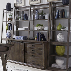Stone Brook Jr Executive Credenza Set - Furniture World