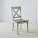 Cottage Lane X Back Wood Seat Side Chair (RTA) - Furniture World