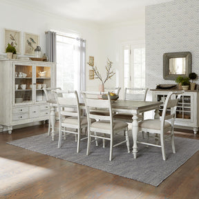 Whitney 7 Piece Rectangular Table Set - Furniture World