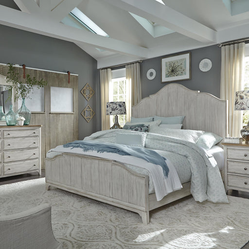 Farmhouse Reimagined Queen Panel Bed, Dresser & Mirror, Nightstand - Furniture World