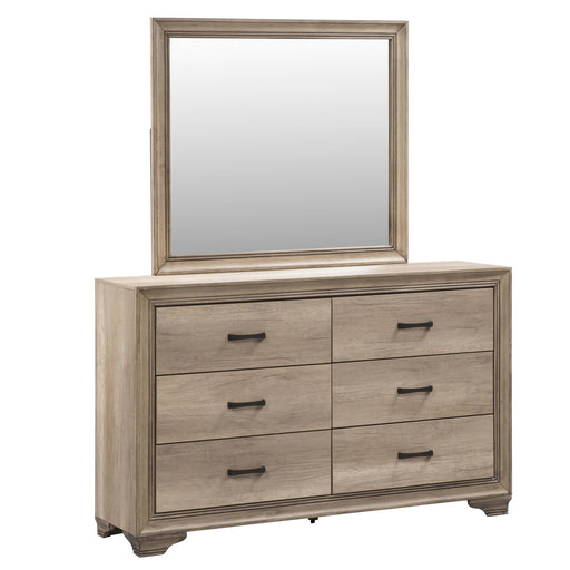 Sun Valley Queen Uph Bed, Dresser & Mirror, Nightstand - Furniture World