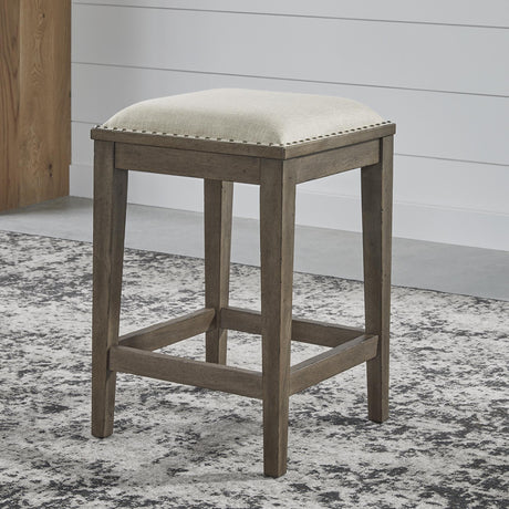 Americana Farmhouse Uph Console Stool - Furniture World