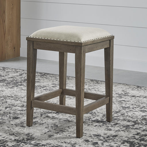 Americana Farmhouse Uph Console Stool - Furniture World