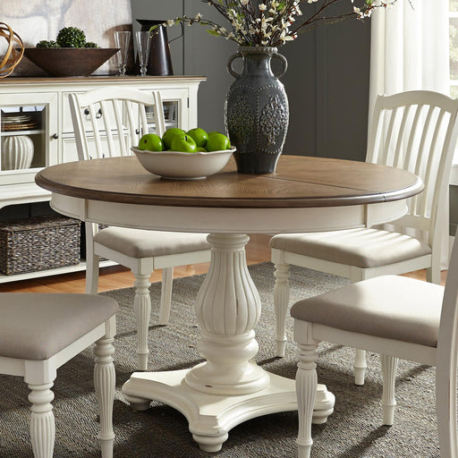 Cumberland Creek Pedestal Table Set - Furniture World