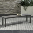 Plantation Key Outdoor Dining Bench - Granite - Furniture World