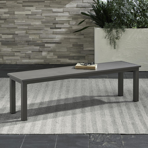 Plantation Key Outdoor Dining Bench - Granite - Furniture World