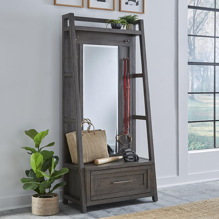 Modern Farmhouse 2 Piece Hall Tree Set - Furniture World
