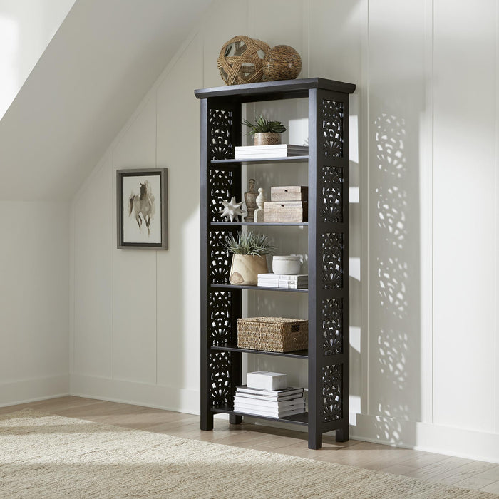 Trellis Lane Accent Bookcase- Black - Furniture World