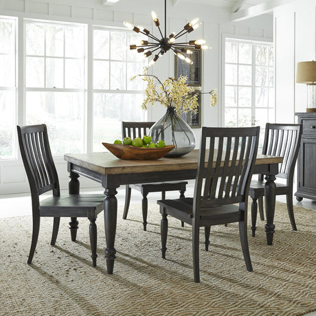 Harvest Home 5 Piece Reactangular Table Set - Furniture World