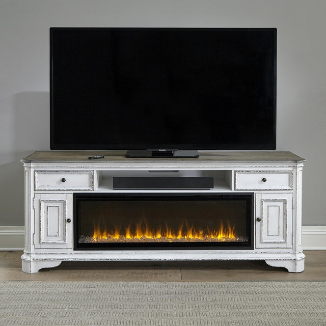 Fireplace TV Consoles 244 82 Inch Console w/ Fire - Furniture World