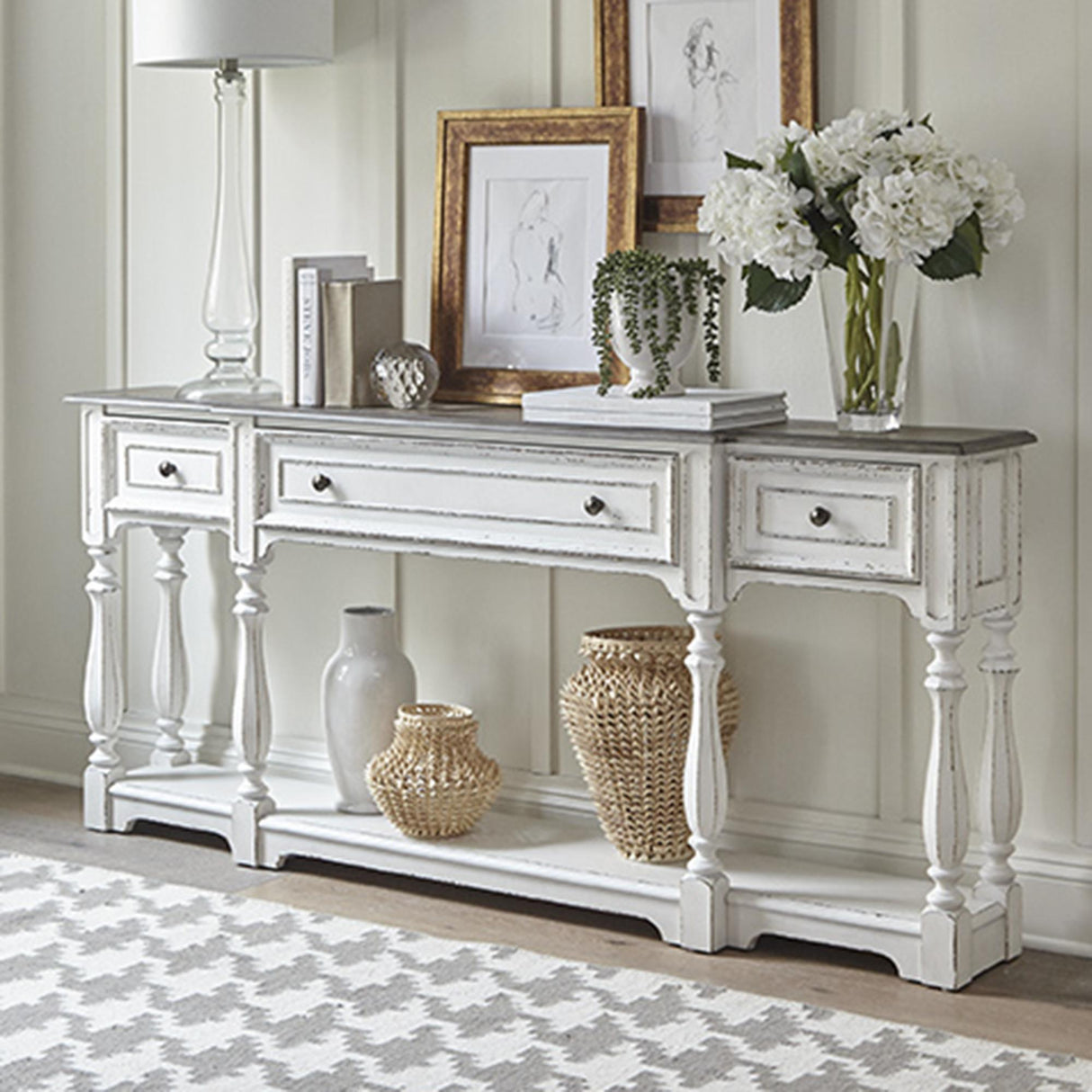 Magnolia Manor 72 Inch Hall Console Table - Furniture World