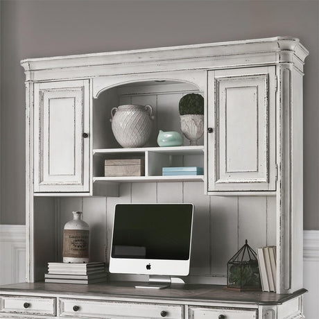 Magnolia Manor Jr Executive Credenza Hutch - Furniture World