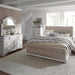 Magnolia Manor King Uph Sleigh Bed, Dresser & Mirror, Chest - Furniture World