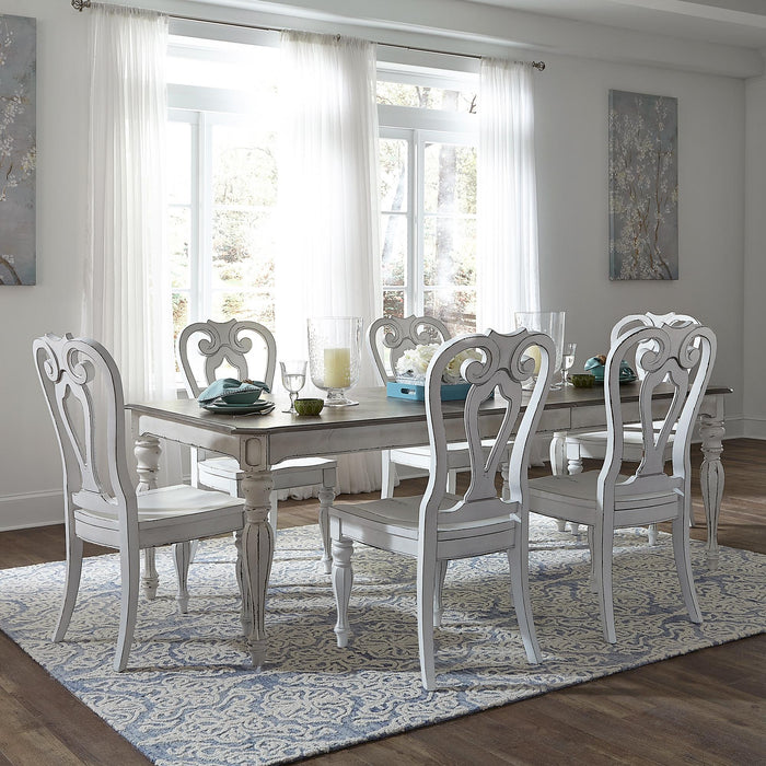 Magnolia Manor Opt 7 Piece Rectangular Table Set - Furniture World