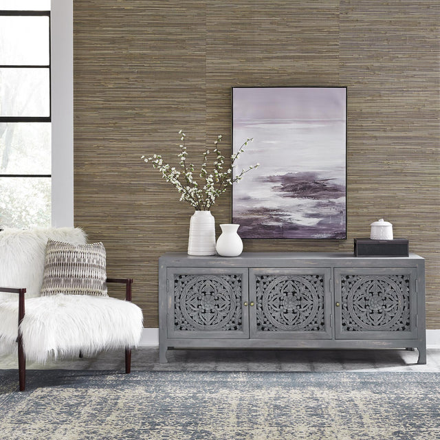 Marisol 65 Inch 3 Door Accent TV Stand - Furniture World