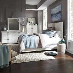 Mirage King Storage Bed, Dresser & Mirror, Chest - Furniture World