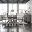 Modern Farmhouse 7 Piece Trestle Table Set - Furniture World
