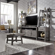 Modern Farmhouse Entertainment Center with Piers - Furniture World