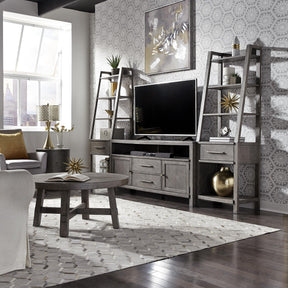 Modern Farmhouse Entertainment Center with Piers - Furniture World