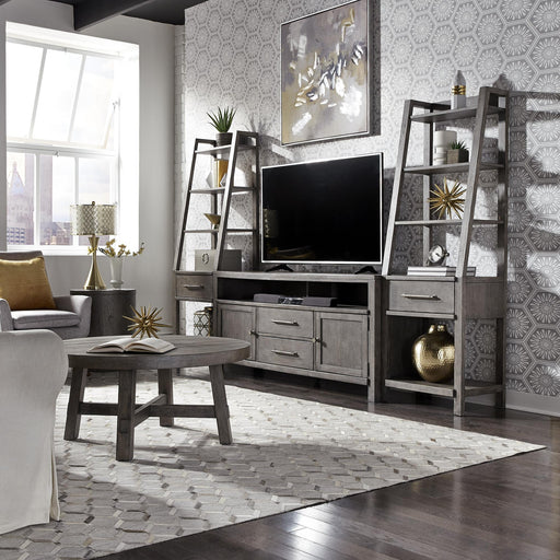 Modern Farmhouse Entertainment Center with Piers - Furniture World
