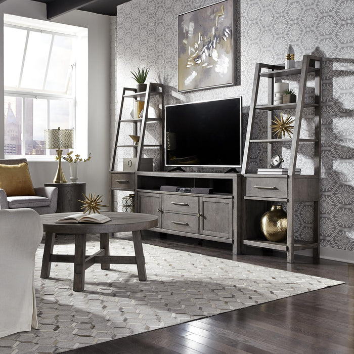 Modern Farmhouse Entertainment Center with Piers - Furniture World
