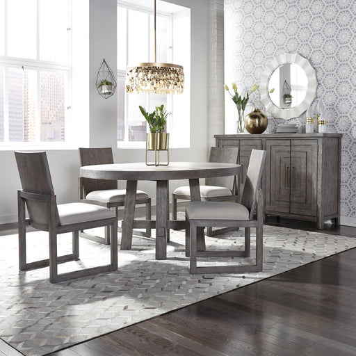 Modern Farmhouse Opt 5 Piece Round Table Set - Furniture World