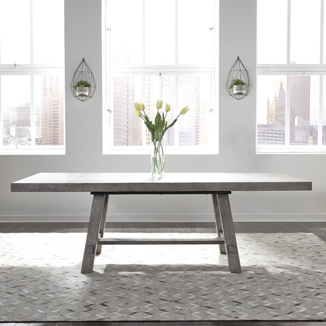 Modern Farmhouse Trestle Table Set - Furniture World